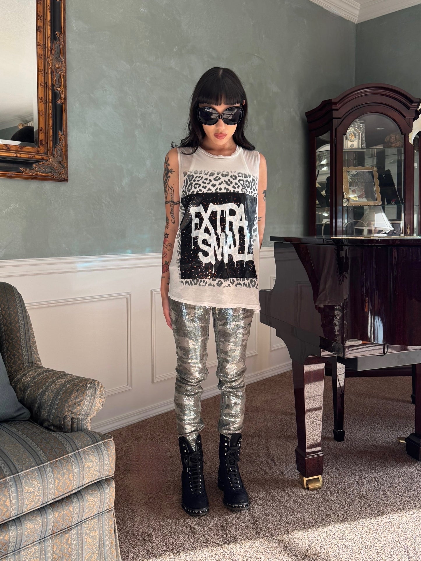 Leopard Silk Tank top