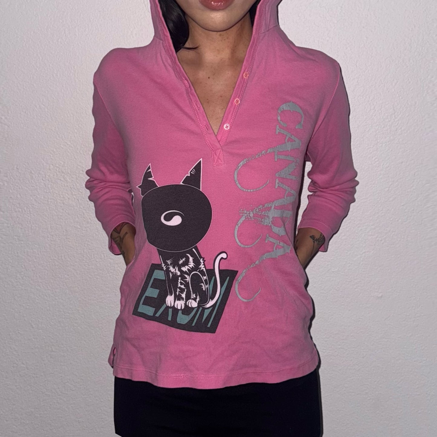 Pink CAT hoodie