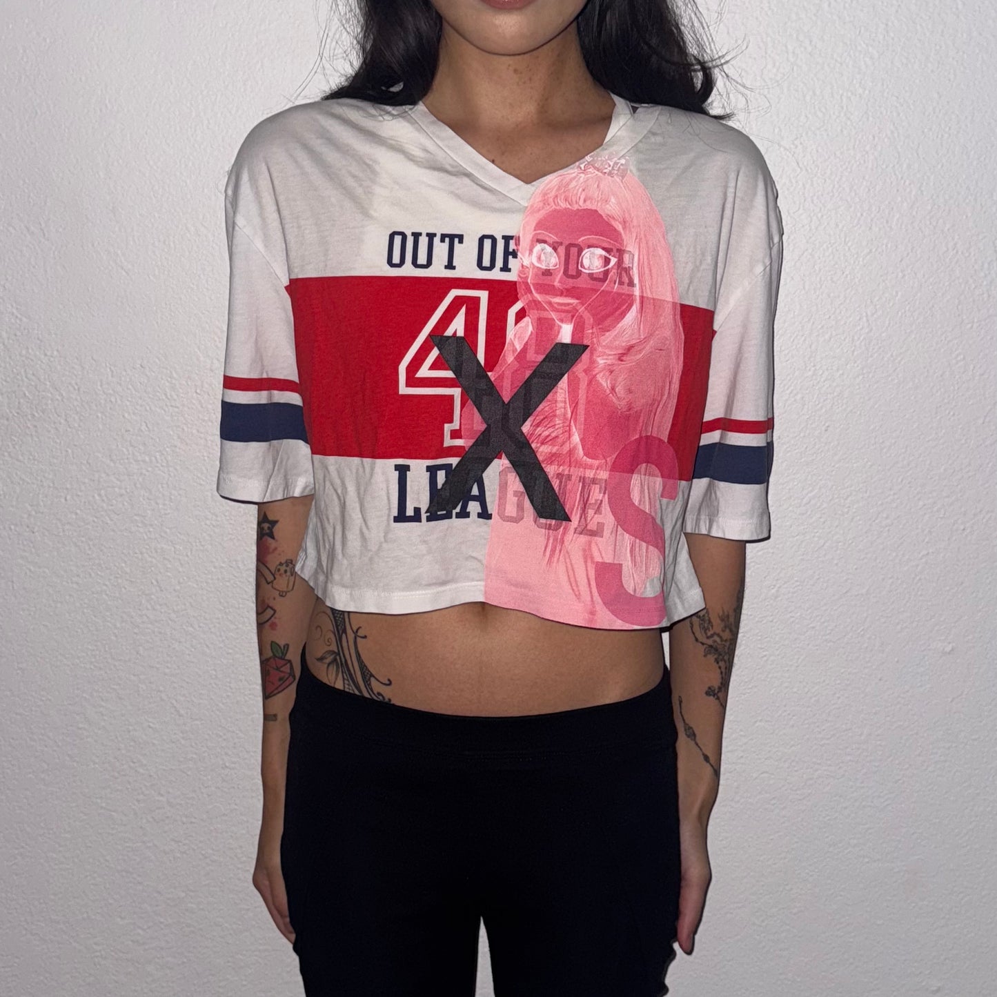 Out of your league cropped Tee