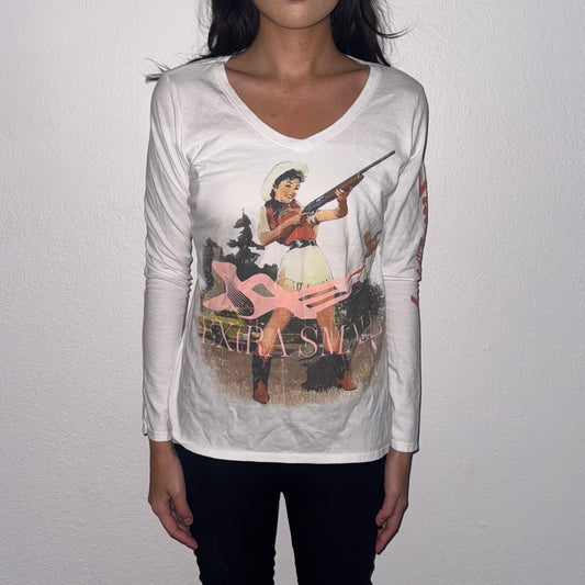 White long sleeve Tee